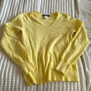 Yellow V-Neck Sweater